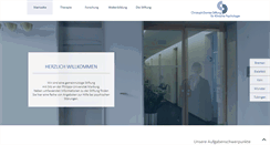 Desktop Screenshot of christoph-dornier-stiftung.de